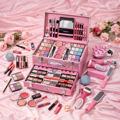 Professional Makeup Kit Vanity | حقيبة المكياج الاحترافية المتكاملة